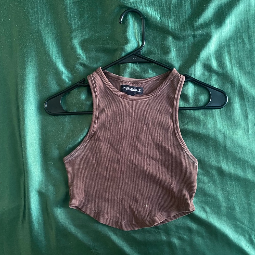 Essentials Chocolate Brown Tank Top